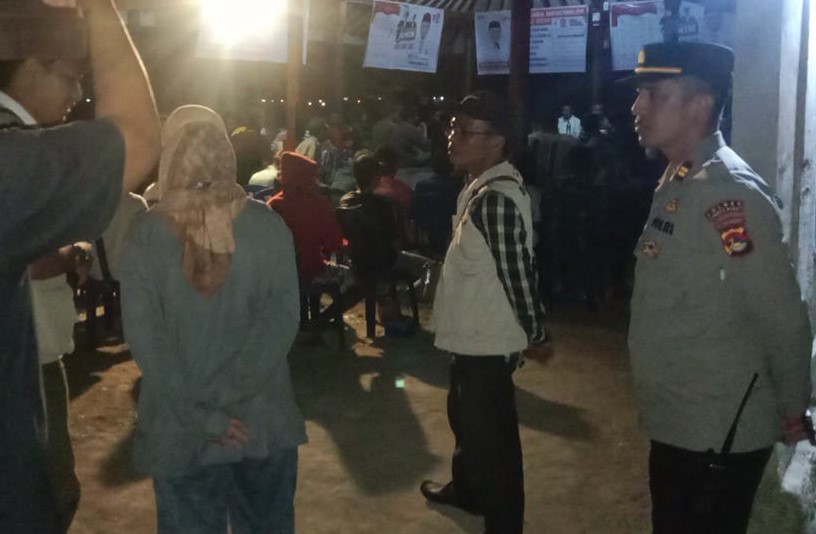 Kapolsek Sekotong Amankan Kampanye Calon DPRD Dapil II Sekotong - Lembar